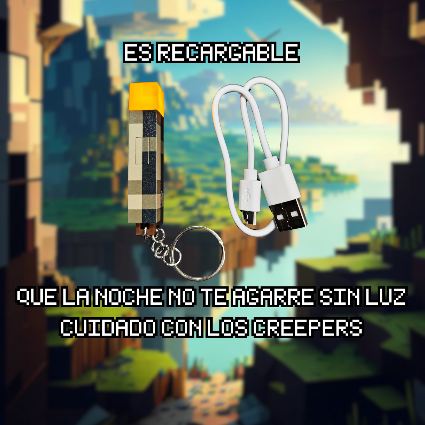 Llavero Gamer De Antorcha